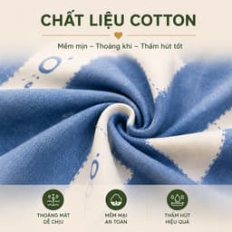 Vỏ Gối Ôm Cotton Thắng Lợi Aniva Bedding Khóa Kéo Cao Cấp Mềm Mịn Thoáng Mát Không Xù Nhiều Mẫu 3