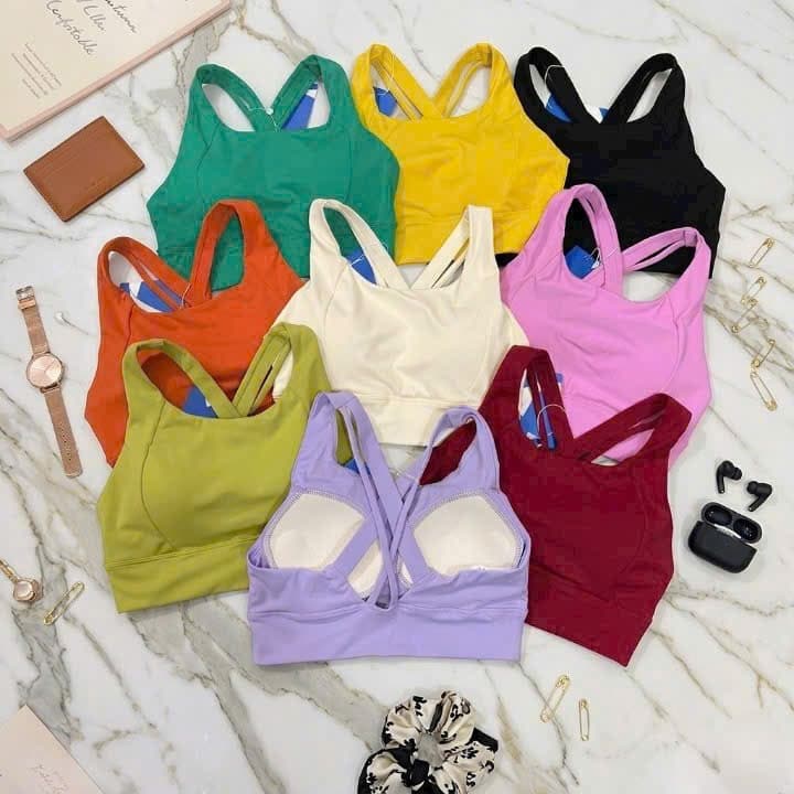 Áo Bra tập Gym, Yoga, Erobic cho nữ  mút đúc, chất lulu, hàng quảng châu form chuẩn  AT005