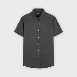 Deal Tốt- Áo sơ mi thô cộc tay nam GENVIET JEANS dáng suông vừa chất cotton thoáng mát basic phù hợp đi làm 9206 8