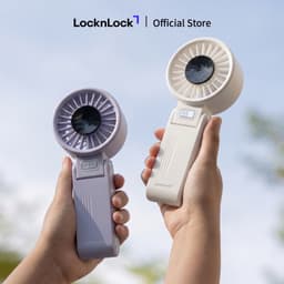 Quạt Cầm Tay LocknLock Siêu Mát 5 Tốc Độ & Gấp Gọn Linh Hoạt 180 độ ENF326PUP - Hàng Chính Hãng - JoyMall 3