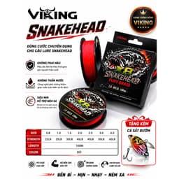 Dây Dù PE X8 Snakehead Chính Hãng Viking - Chất lượng tuyệt vời, không phai màu, không thấm nước, bảo hành 15 ngày 2