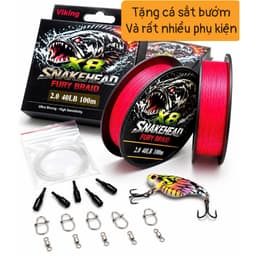 Dây Dù PE X8 Snakehead Chính Hãng Viking - Chất lượng tuyệt vời, không phai màu, không thấm nước, bảo hành 15 ngày 1