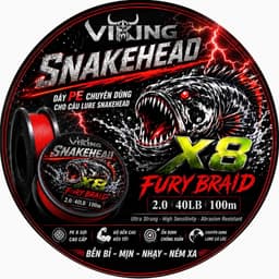 Dây Dù PE X8 Snakehead Chính Hãng Viking - Chất lượng tuyệt vời, không phai màu, không thấm nước, bảo hành 15 ngày 9