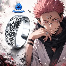 Nhẫn Sukuna Jujutsu Kaisen – Thiết Kế Mắt Sukuna Huyền Bí  Unisex Độc Lạ Phụ Kiện Fan Anime Cosplay 1