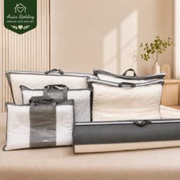 Gối Cao Su Thiên Nhiên Oval Aniva Bedding 45x65cm Chính Hãng Đàn Hồi Tốt Thoáng Khí Kháng Khuẩn 7