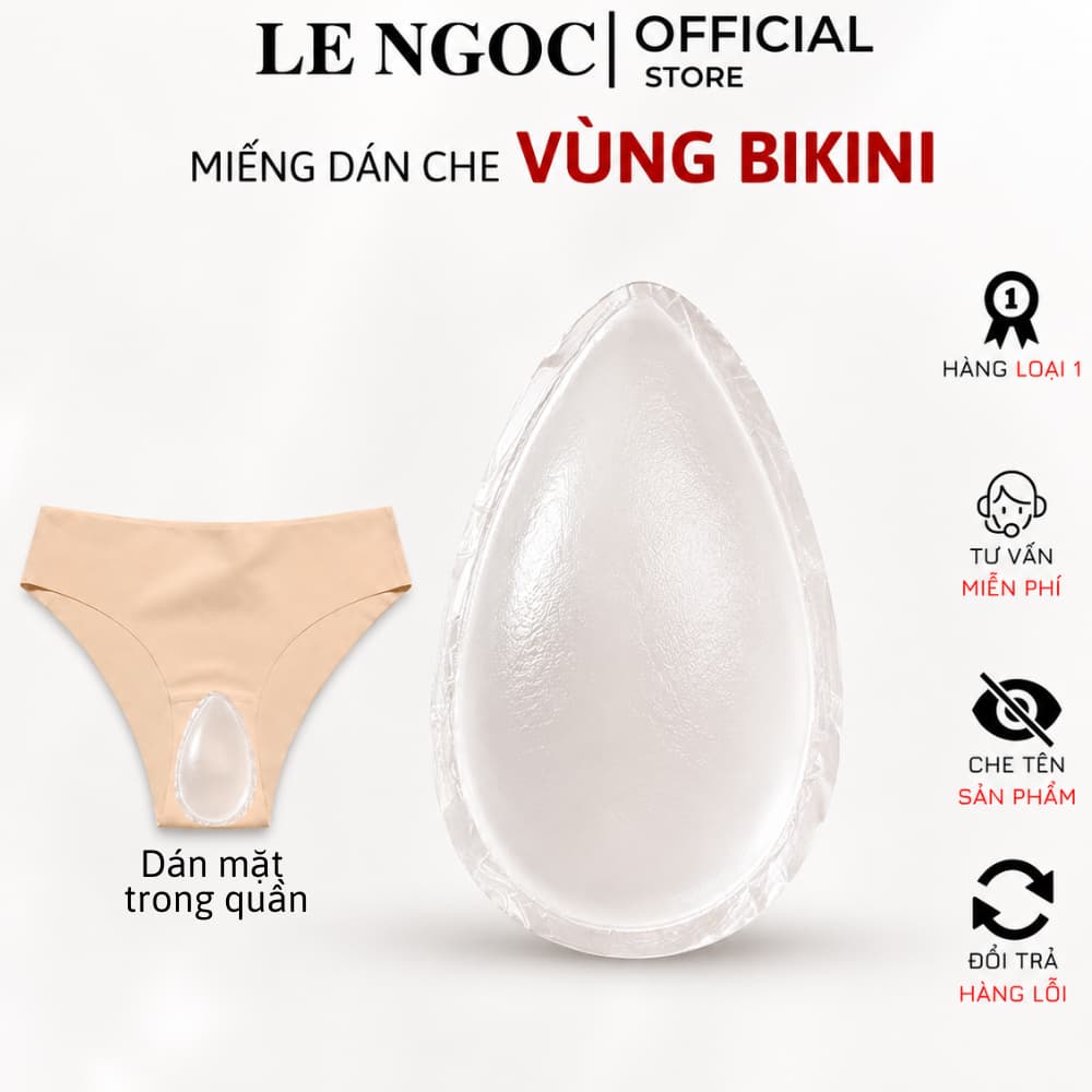Miếng Dán Che Vùng Bikini Chất Liệu Silicone Cao Cấp Giúp Chống Lộ Khi Mặc Đồ Bó Sát Lê Ngọc 411