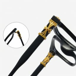 Gọng kính cận thời trang nam nữ ANDU hoạ tiết cổ điển dáng vuông cổ điển họa tiết 22N73 4