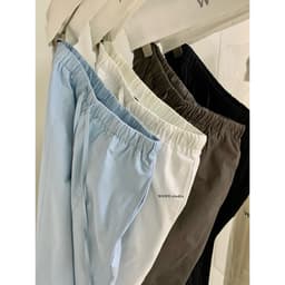 [SẴN Trắg,Xah,Nâu] 𝑻𝒉𝒆𝑴𝒂𝒚 x 𝐖𝐆𝐖𝐄/ Quần Suông Nữ Ống Rộng Chất Thô WG.WE 10132, Quần Ống Rộng Cạp Chun Có Túi Dài 96cm 3