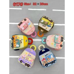 Balo Mầm Non Cho Bé Mẫu Giáo 32x26cm Hình Xe Tải DIDI Gấu Thỏ Cute Nhẹ Chống Gù Lưng Nhiều Ngăn Xinh Xắn 2