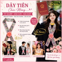 Sash, dây đeo chúc mừng tốt nghiệp( không kèm T1ền) Dây 12 Tờ - Lg Stores 1