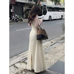 VÁY BI XOÈ DÀI CỔ YẾM HỞ LƯNG XUKADRESS (ẢNH CHỤP THẬT XỊN ĐẸP LẮM) 4