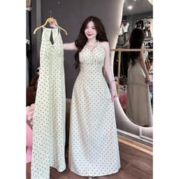 VÁY BI XOÈ DÀI CỔ YẾM HỞ LƯNG XUKADRESS (ẢNH CHỤP THẬT XỊN ĐẸP LẮM) 8
