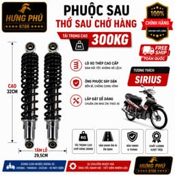 Giảm sóc sau. chở thồ hàng 300kg sirius 1