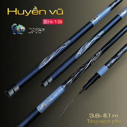 Cần câu đài Huyền Vũ 8H Tặng kèm ngọn phụ zin 1