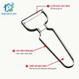 Nạo Rau Củ Quả Chữ Y  Inox Cao Cấp Dụng cụ Gọt Trái Cây Hàng nội địa Trung Hãng RIME 2