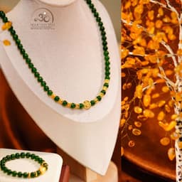 Ngọc Đan Tâm - Bộ Trang Sức Đá Diopside Phối Charm Lu Thống Kim Tiền 6