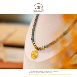 Ngọc Đan Tâm - Bộ Trang Sức Ngọc Lam Băng Bánh Xe Phối Charm 3