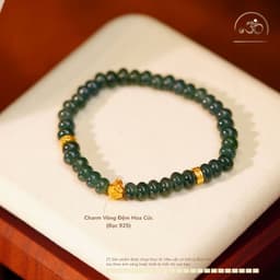 Ngọc Đan Tâm - Bộ Trang Sức Ngọc Lam Băng Bánh Xe Phối Charm 5