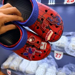 [ Hộp bv ] Box bv Sục dép đỏ quai xanh spiderman size 36-44 5