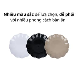 Đĩa Phíp Việt Nhật Đựng Thực Phẩm 1278/1279/1280, Đĩa Nhựa Hoa Văn Bền Đẹp - DOMUS 6