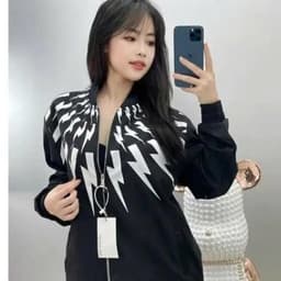 Áo khoác Mẫu Mới - Áo Bomber Jacket Tay CÁNH DƠI Áo khoác Dù tay nhún nam nữ+ tia set unisex họa tiết 8