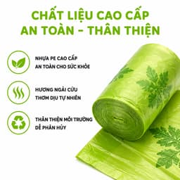 Cuộn 180 Túi Rác Hương Ngải Cứu Đuổi Muỗi GD55 - Túi Rác Hương Ngải Cứu Thơm Dịu PE Chống Thấm 7