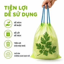 Cuộn 180 Túi Rác Hương Ngải Cứu Đuổi Muỗi GD55 - Túi Rác Hương Ngải Cứu Thơm Dịu PE Chống Thấm 5