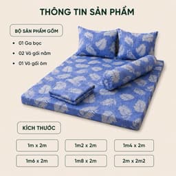 Bộ Ga Gối Cotton Thắng Lợi 4 Món Aniva Bedding Size 1m8 x 2m | Cotton Chính Hãng 3