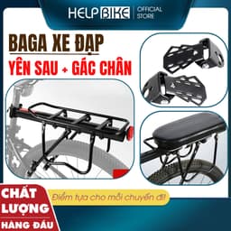 Baga xe đạp thể thao tiện lợi, Gác baga xe đạp chất liệu hợp kim nhôm bắt cốt yên chắc chắn BG01 1