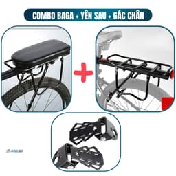 Baga xe đạp thể thao tiện lợi, Gác baga xe đạp chất liệu hợp kim nhôm bắt cốt yên chắc chắn BG01 8