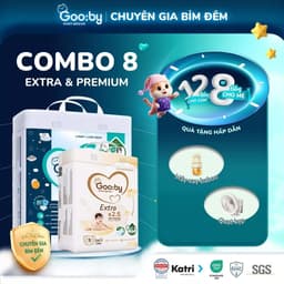 [COMBO 8 BỊCH KÈM QUÀ TẶNG] Tã/bỉm quần Gooby thấm hút tốt, đủ size NB/S/M/L/XL/XXL/XXXL/XXXXL 1