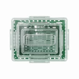 Bộ 3 Hộp Bảo Quản Thực Phẩm Elmich EL3124 800ml 2200ml 4300ml Kèm Khay Tách Nước - Chính Hãng - JoyMall 3