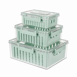 Bộ 3 Hộp Bảo Quản Thực Phẩm Elmich EL3124 800ml 2200ml 4300ml Kèm Khay Tách Nước - Chính Hãng - JoyMall 2
