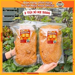 1kg bánh tráng trộn túi lớn PACO FOOD combo 2 túi bánh tráng lớn 500g đủ vị rong biển/ xì ke/hành phi chà bông/sate tỏi 6