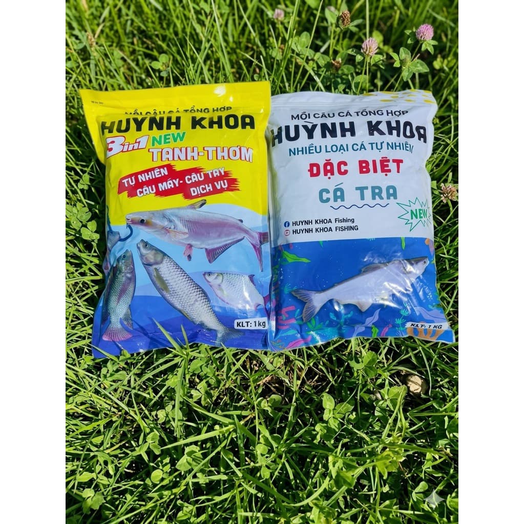 (Siêu Rẻ) Combo 2 Bịch Cám Huỳnh Khoa Vị Tanh.Thơm vs Cá Tra, Cám nhạy cá Chống Móm Cho Anh/Em Fishing