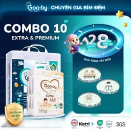 [KÈM QUÀ] COMBO 10 Bịch Gooby Extra/Premium cải tiến, mỏng mềm ,thấm hút size NB/S/M/L/XL/XXL/3XL 1