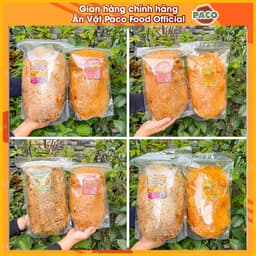 1kg bánh tráng trộn túi lớn PACO FOOD combo 2 túi bánh tráng lớn 500g đủ vị rong biển/ xì ke/hành phi chà bông/sate tỏi 2