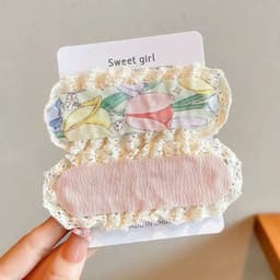 Combo 2 kẹp dán tóc mái ren cho bé-giữ toc con gọn gàng không đau,không kẹp gãy tóc 3