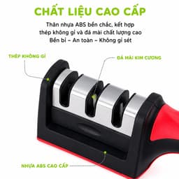 Dụng Cụ Mài Dao 3 Rãnh Thiết Kế 3 Cấp Độ Mài GD62 - Dụng Cụ Hỗ Trợ Nhà Bếp Mài Dao Cầm Tay 6