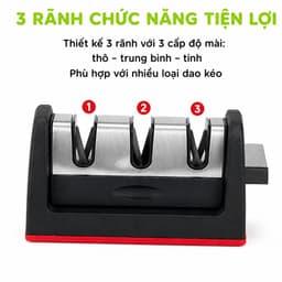 Dụng Cụ Mài Dao 3 Rãnh Thiết Kế 3 Cấp Độ Mài GD62 - Dụng Cụ Hỗ Trợ Nhà Bếp Mài Dao Cầm Tay 3