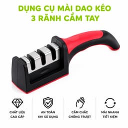 Dụng Cụ Mài Dao 3 Rãnh Thiết Kế 3 Cấp Độ Mài GD62 - Dụng Cụ Hỗ Trợ Nhà Bếp Mài Dao Cầm Tay 2