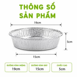 Giấy Lót Bạc Nồi Chiên Không Dầu Chịu Nhiệt 22cm GD65 - Khuôn Đĩa Bạc Đựng Thức Ăn Chiên Nướng 5