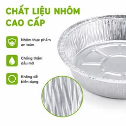 Giấy Lót Bạc Nồi Chiên Không Dầu Chịu Nhiệt 22cm GD65 - Khuôn Đĩa Bạc Đựng Thức Ăn Chiên Nướng 6