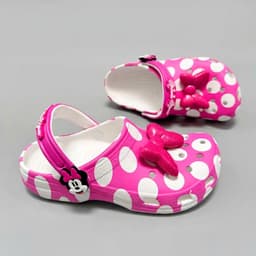 [ MOUSE CLOG ] Dép sục nhựa nữ Minnie Mouse dễ thương, sục mouse charm nơ 3d to trang trí 5