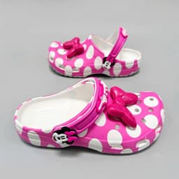 [ MOUSE CLOG ] Dép sục nhựa nữ Minnie Mouse dễ thương, sục mouse charm nơ 3d to trang trí 7
