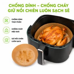 Set 50 Miếng Giấy Lót Nồi Chiên Hình Khuôn Bánh GD67 - Giấy Lót Thấm Dầu Nồi Chiên Không Dầu 3