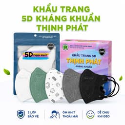 Khẩu Trang 5D Thịnh Phát Kháng Khuẩn 3 Lớp Lọc GD71 - Khẩu Trang Thịnh Phát 5D 3 Lớp Lọc Thoáng Khí 9