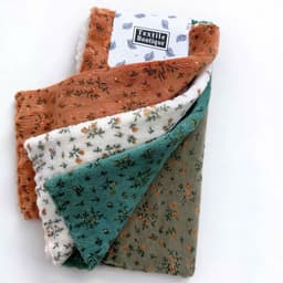 sét 4 Khăn Lau Bếp Đa Năng Họa Tiết Hoa Nhí Vintage, Khăn Lau Tay Thấm Hút Chống Dính Dầu Mỡ (abong) 3
