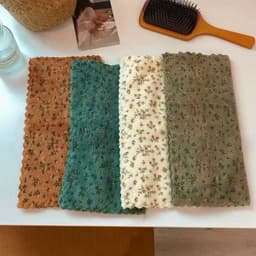 sét 4 Khăn Lau Bếp Đa Năng Họa Tiết Hoa Nhí Vintage, Khăn Lau Tay Thấm Hút Chống Dính Dầu Mỡ (abong) 8