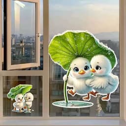 Decal Dán Xe Máy, Ô Tô  Hình Đôi Bạn Gái Chibi Cưỡi Vespa Dễ Thương Chống Thấm Nước 8